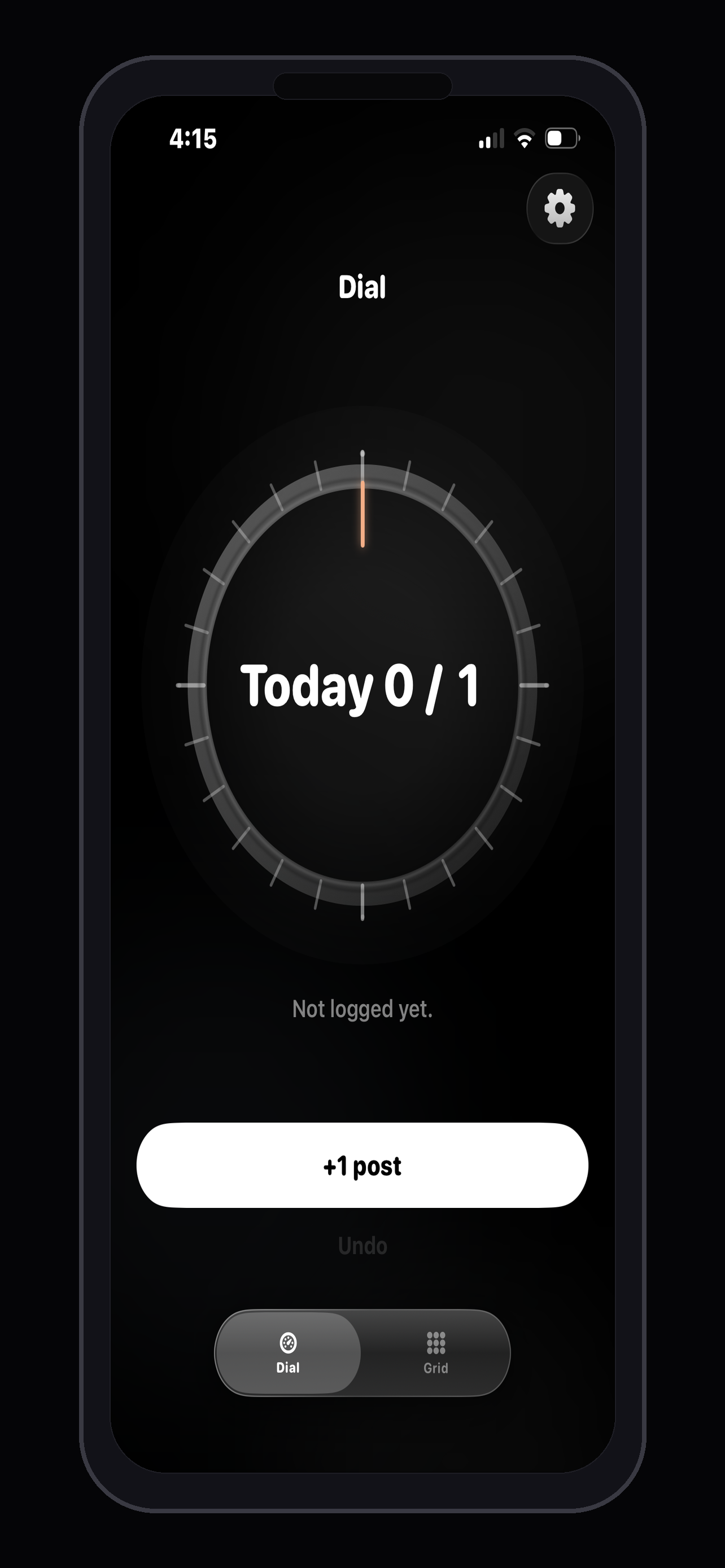 LocknDial Dial screen with +1